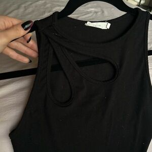 High Neck Cutout Tank